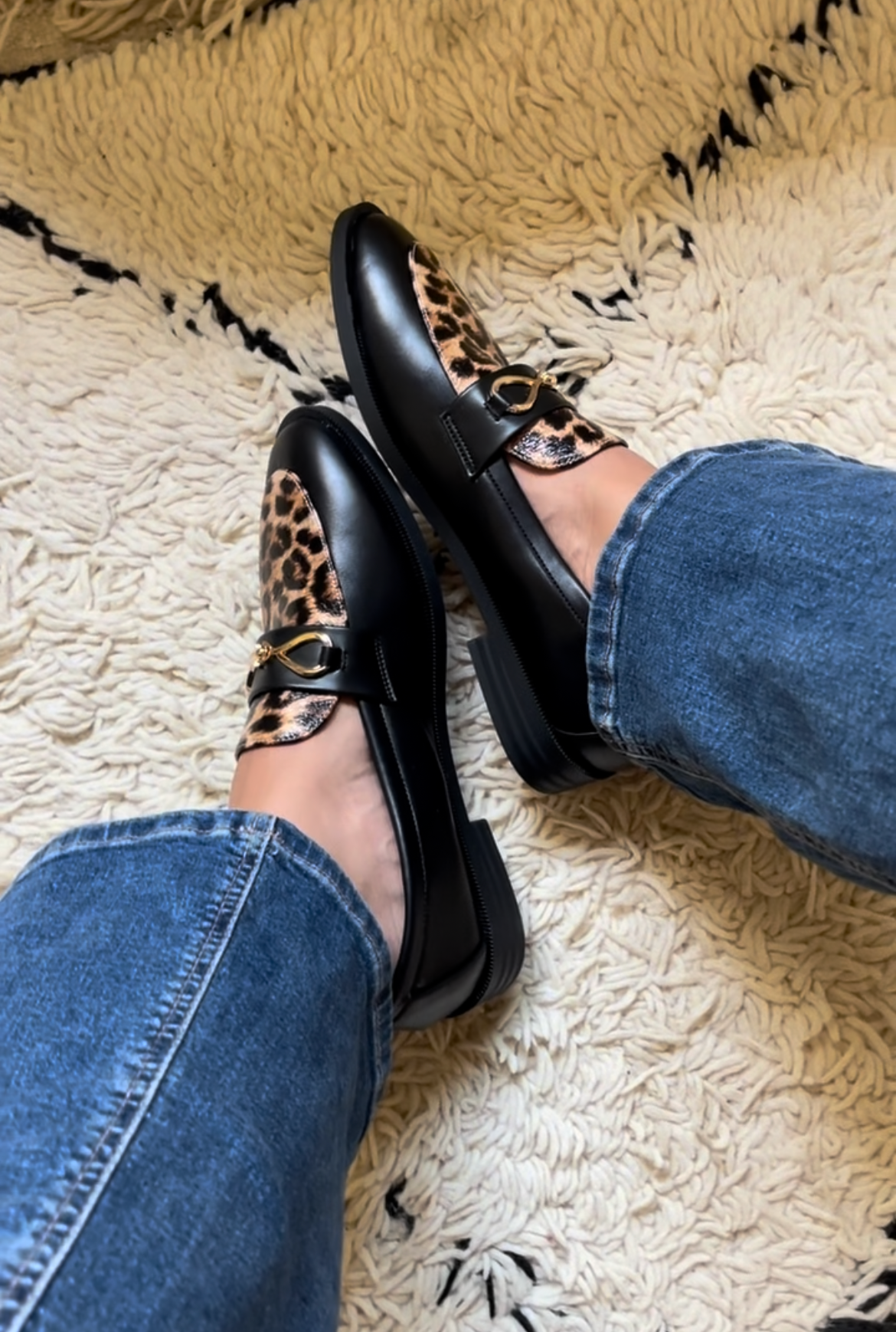 GONEA CUIR LEOPARD