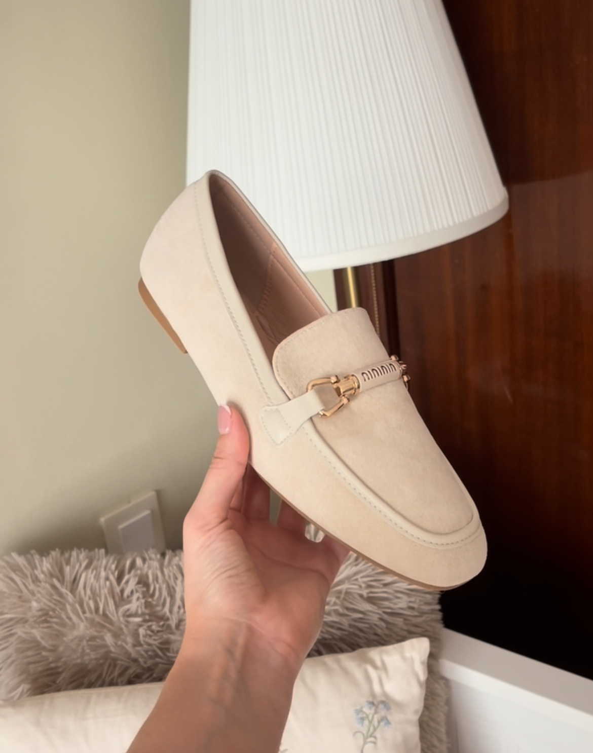 Amorette – Mocassin Femme en Daim