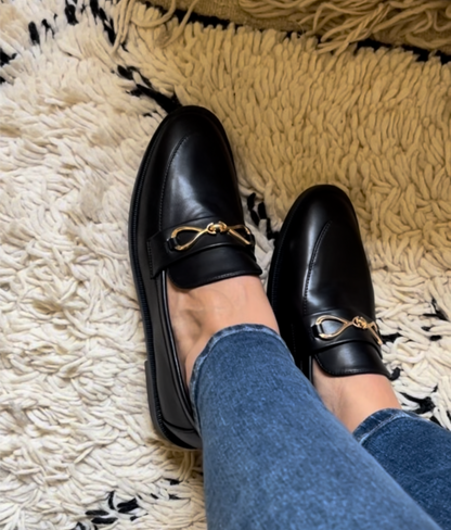 GONEA CUIR NOIR SIMPLE