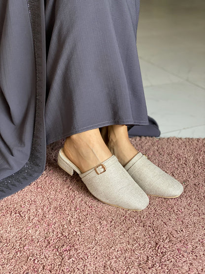 Camilla : Mules femme tissu