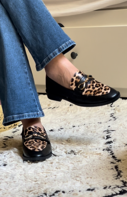 GONEA CUIR LEOPARD