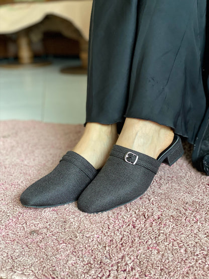 Camilla : Mules femme tissu