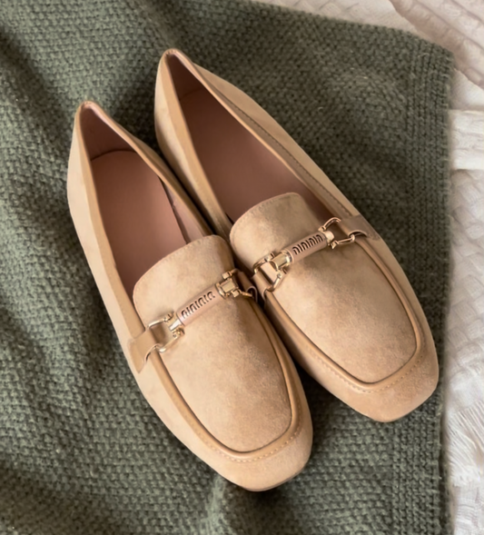 Amorette – Mocassin en Daim marron