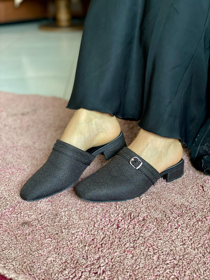 Camilla : Mules femme tissu