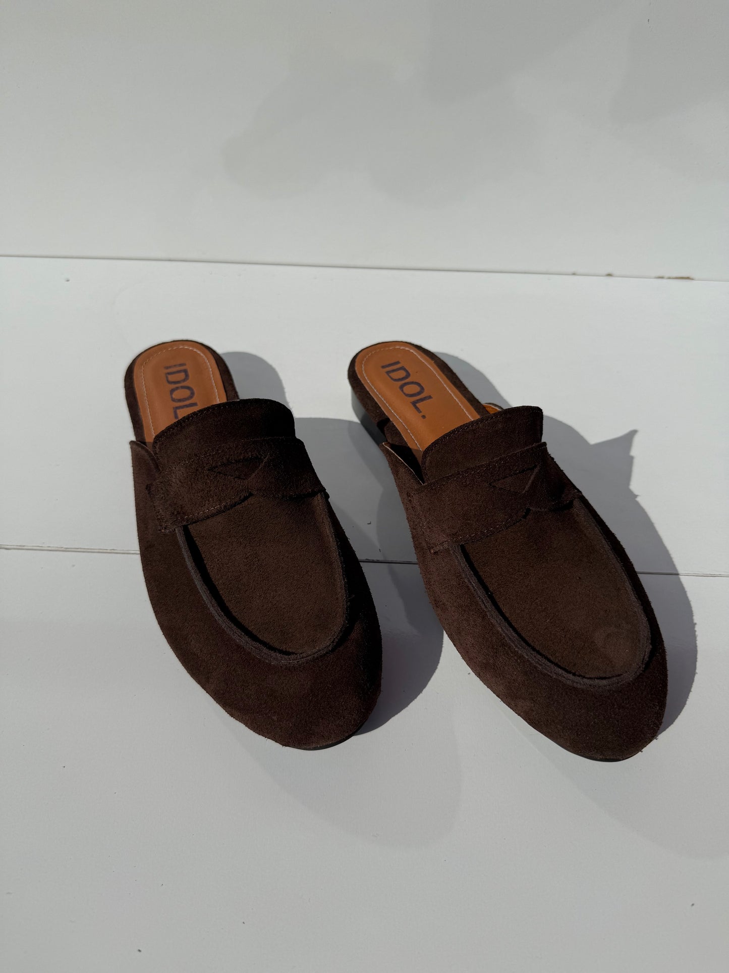 Camilla : Mules femme Daim cuir