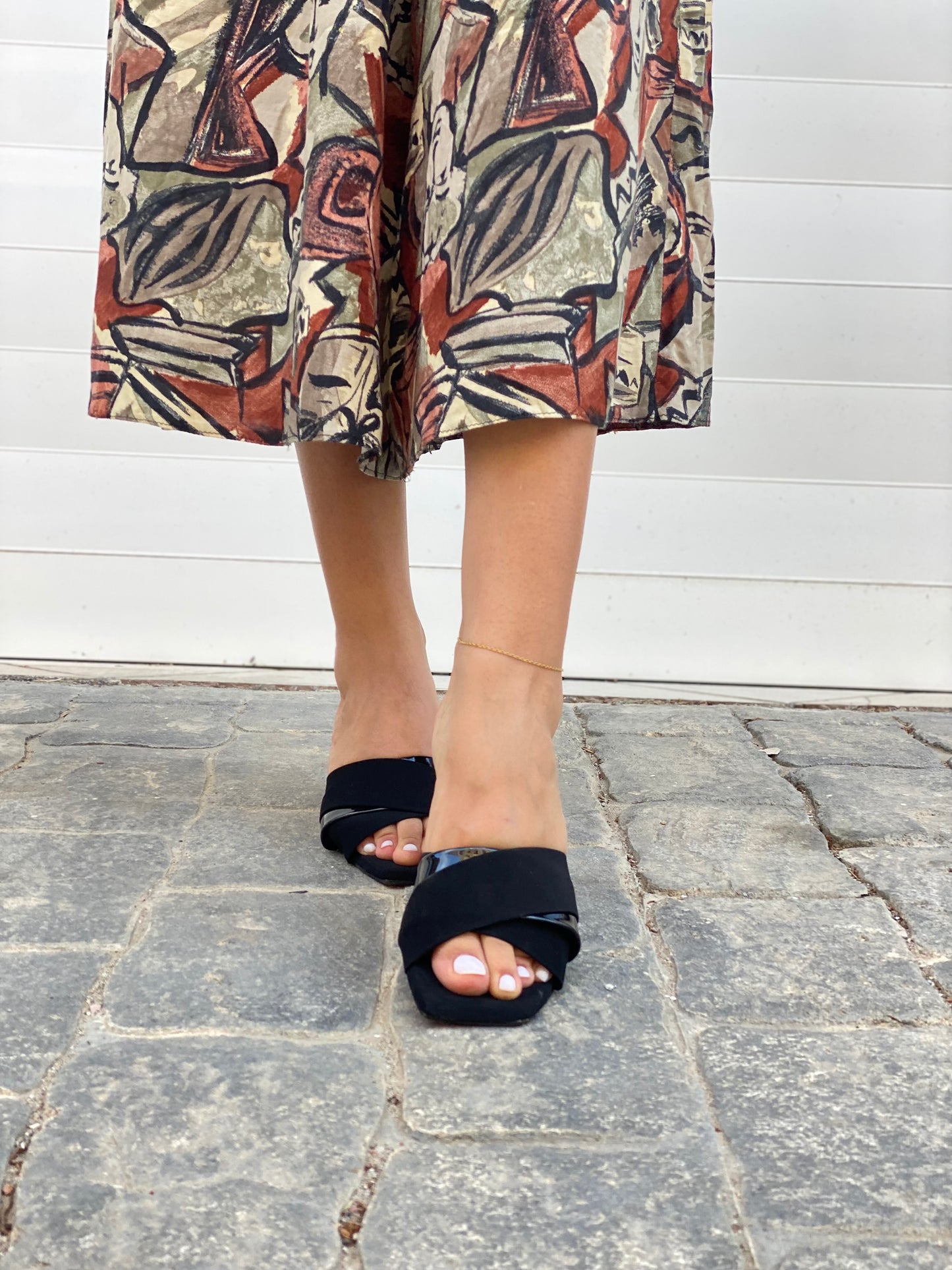 Solena : Talon femme Noir-beige