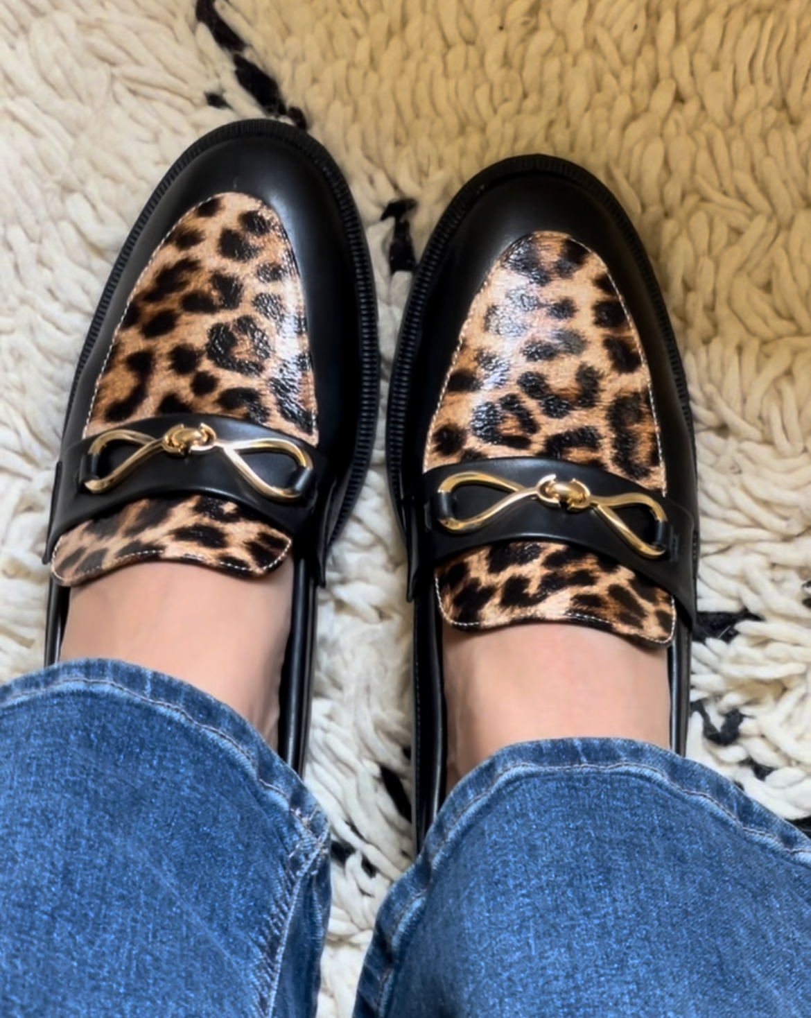 GONEA CUIR LEOPARD
