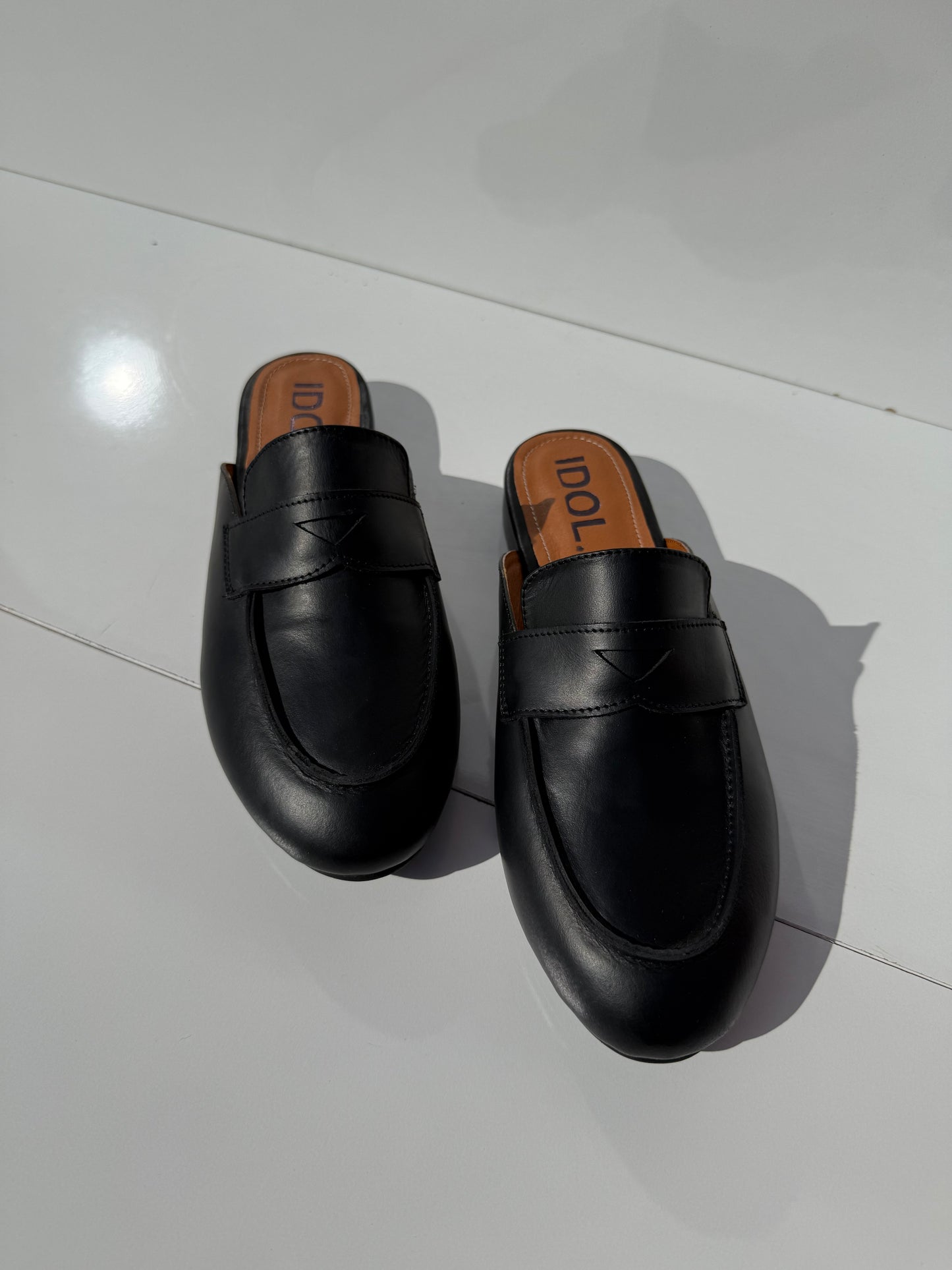 Camilla : Mules femme cuir