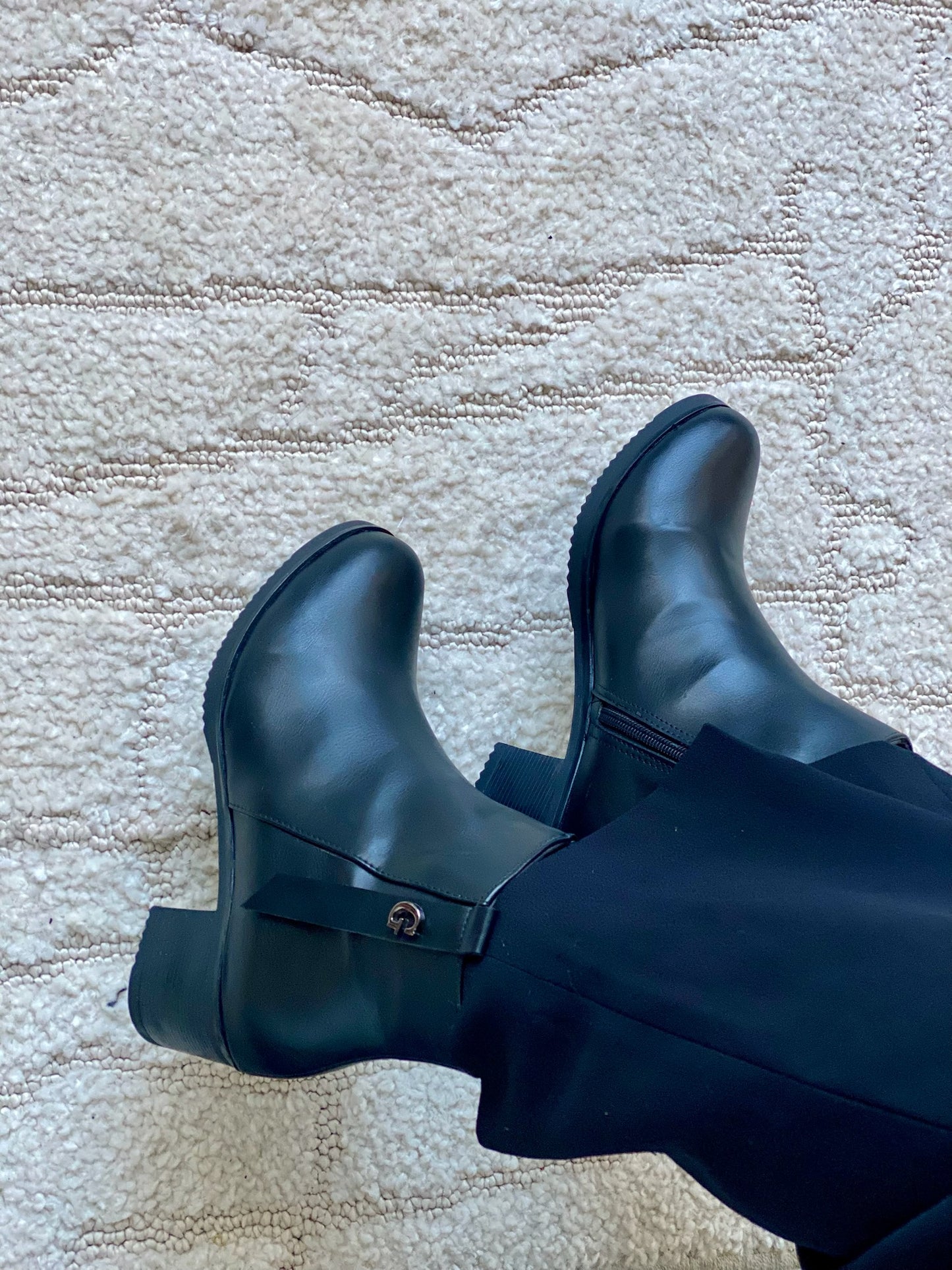 Camilla : Bottines femme cuir noir