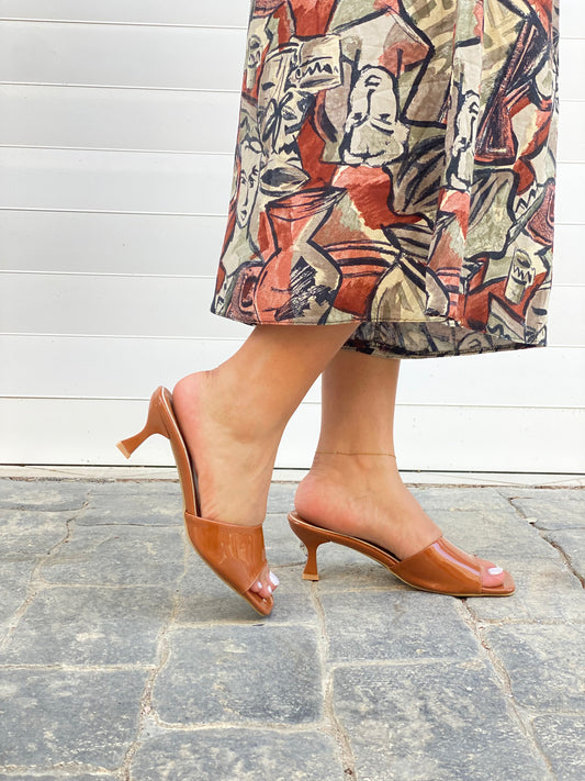 Solena : Talon femme Marron-beige