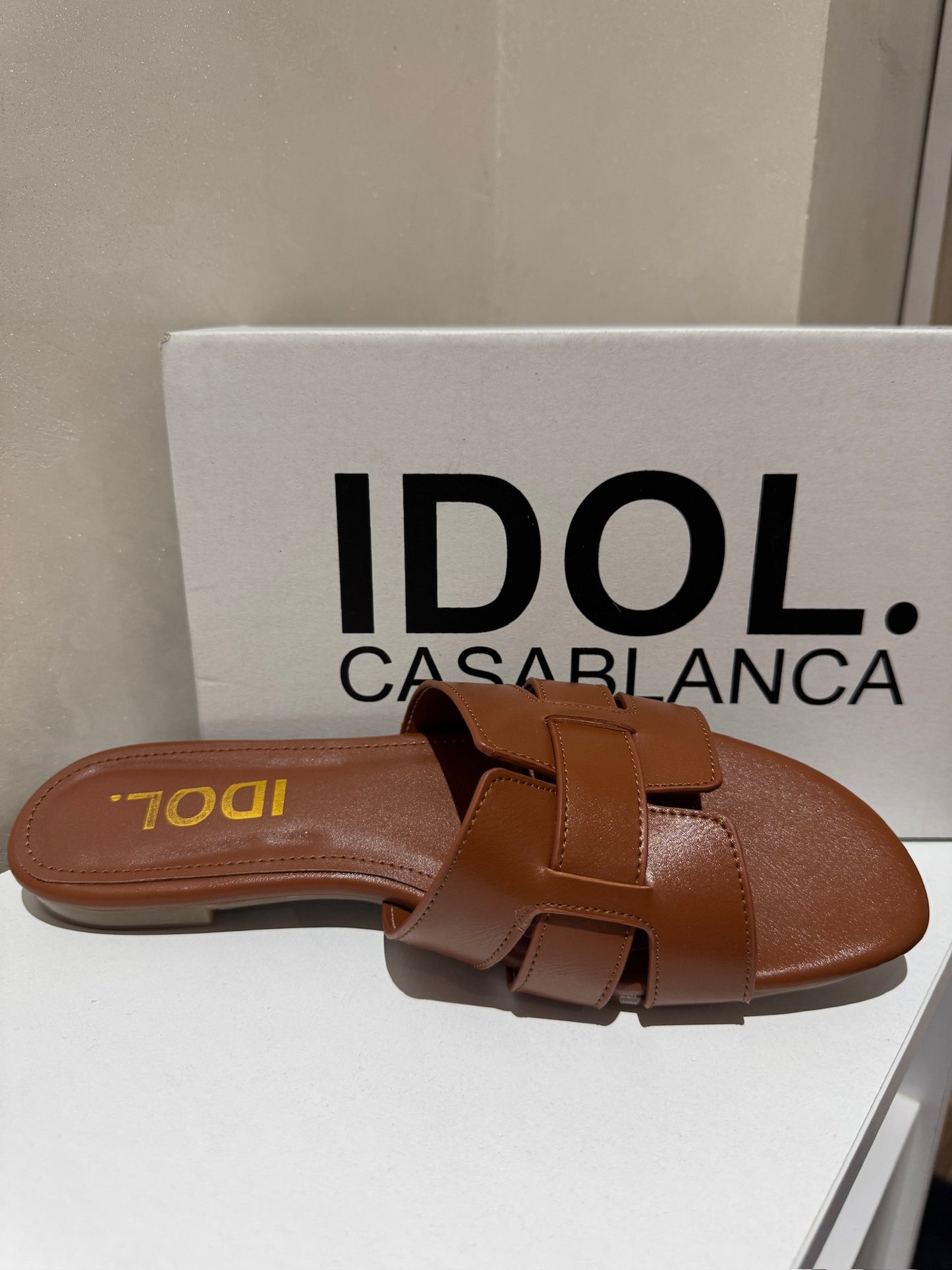 Sandale Femme Marron-beige
