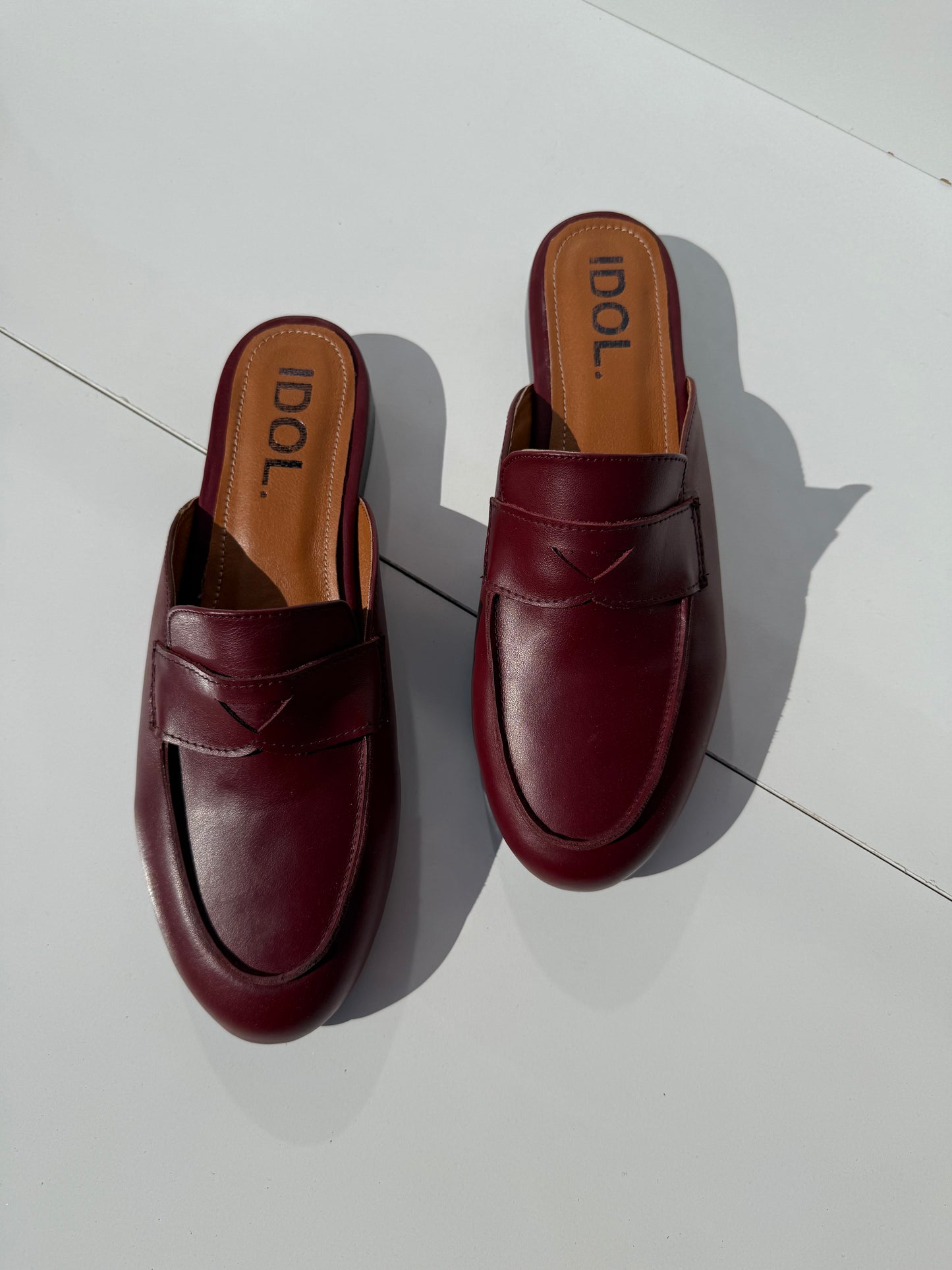 Camilla : Mules femme cuir