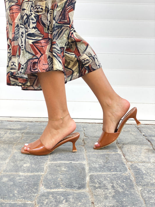 Solena : Talon femme Marron-beige