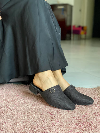 Camilla : Mules femme tissu